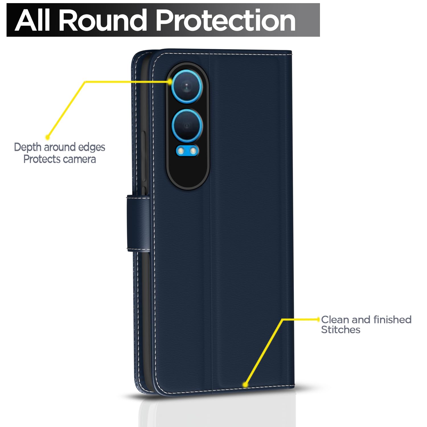 OnePlus Nord CE 4 Lite 5G wallet flip cover in blue by Pikkme – photo 4