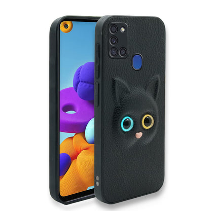 Pikkme black mobile cover for Samsung A21s