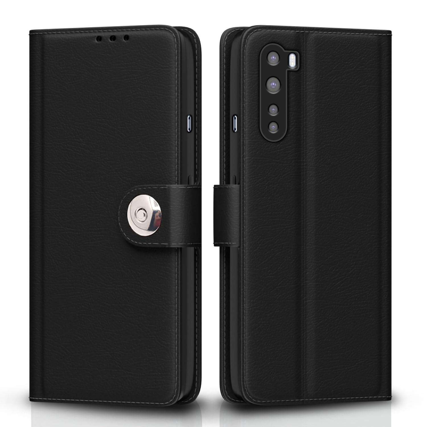 OnePlus Nord (2020) flip case in black by Pikkme