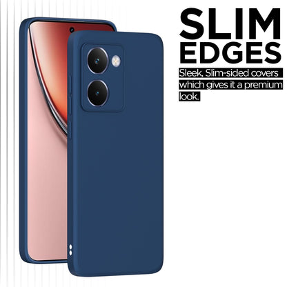 Pikkme Realme P3 Ultra 5G Soft Matte Silicone Shockproof Case (Blue)