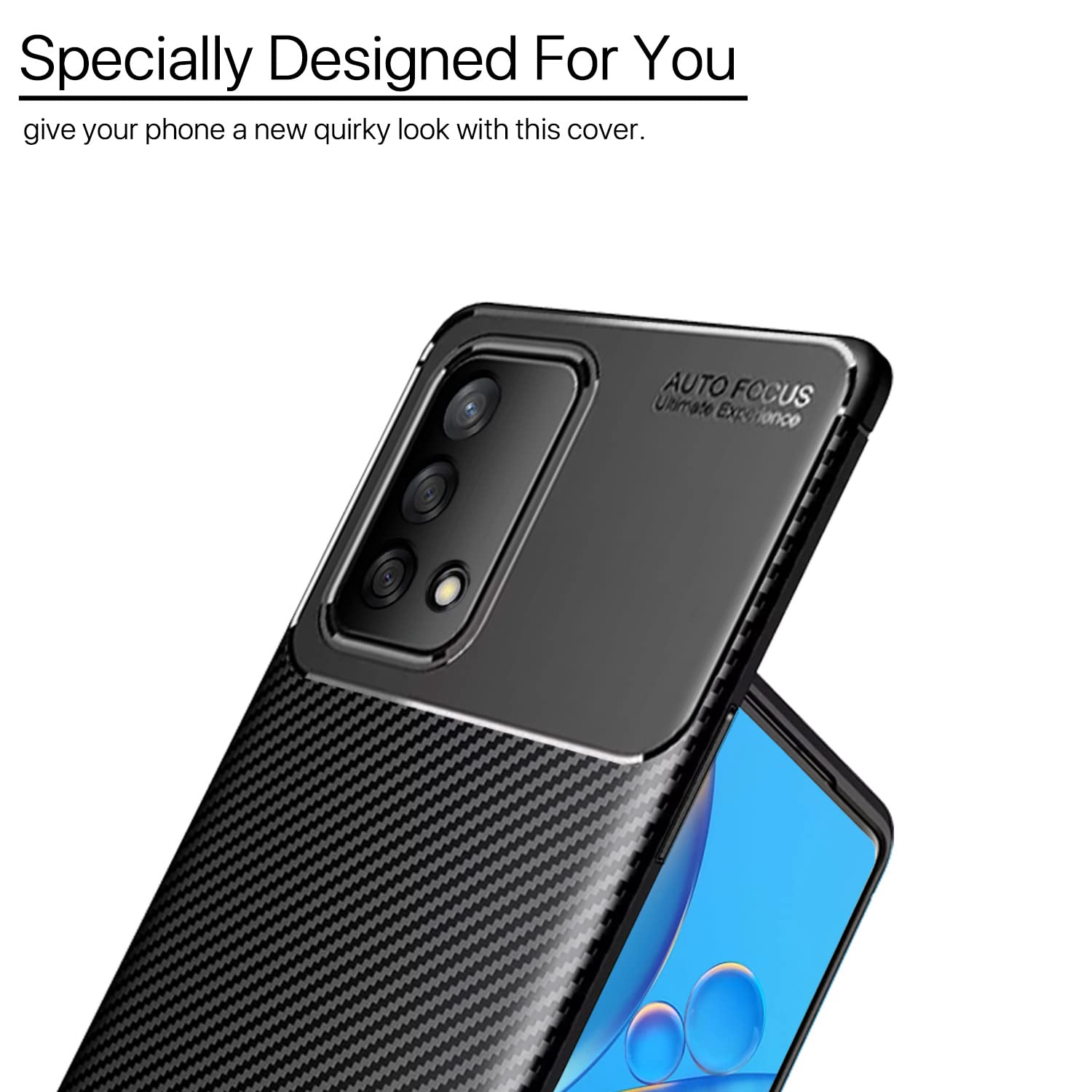 Pikkme black Carbon mobile back cover for Oppo F19/F19s – photo 7