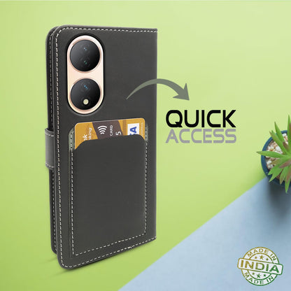 Pikkme grey Magnetic flip cover for Vivo Y100 5G – photo 5