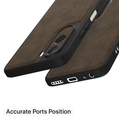 Pikkme Redmi A7 Pro/Poco C85x 5G Leather coffee mobile back cover – photo 4