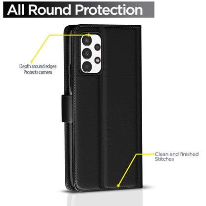 Samsung A13 4G Wallet mobile flip cover in black by Pikkme – photo 4