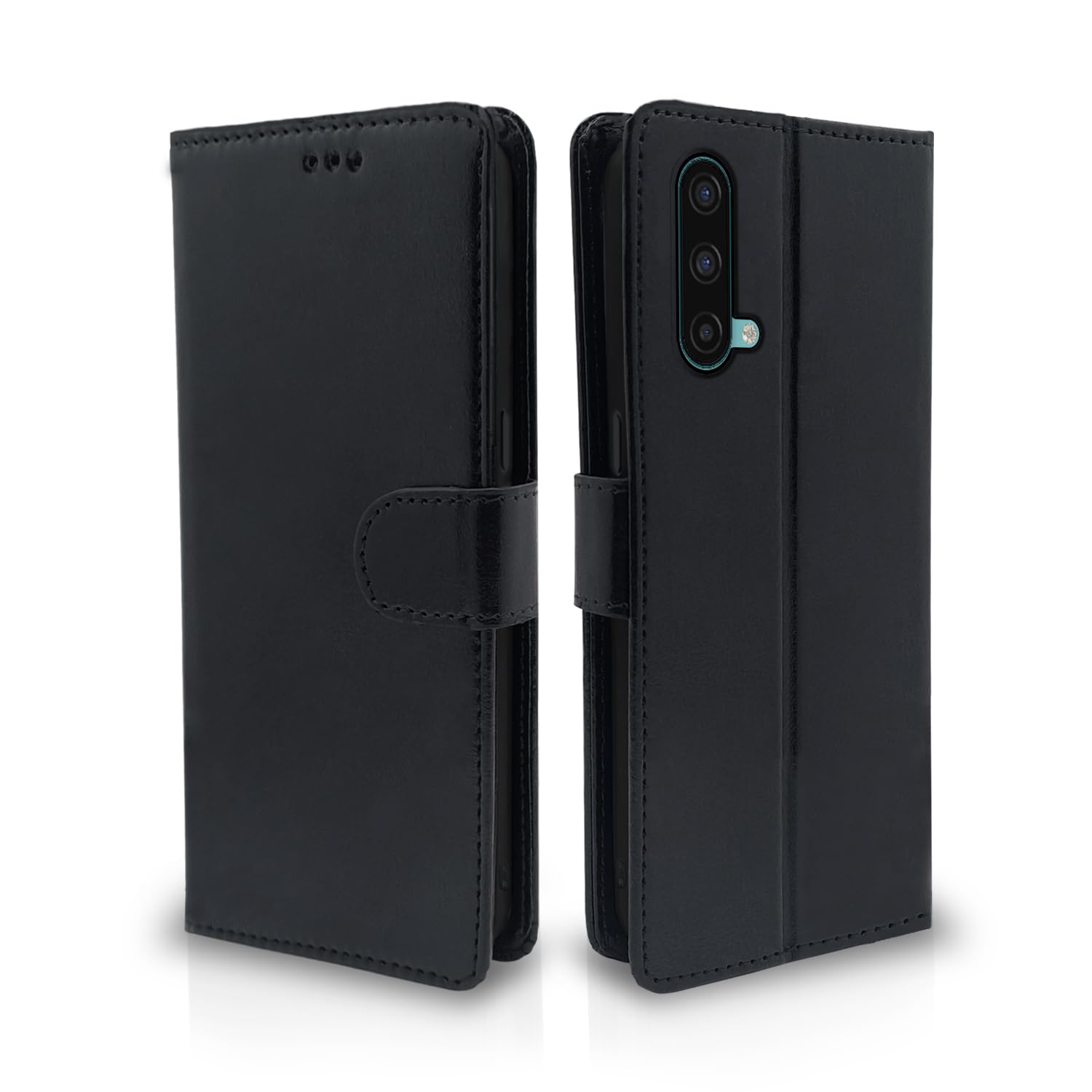 Pikkme OnePlus Nord Ce 5G Vintage Flip Cover (Black)