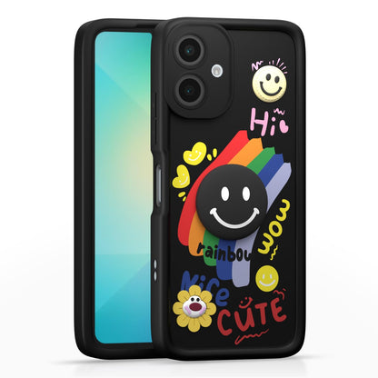 Pikkme black phone cover for Samsung A06