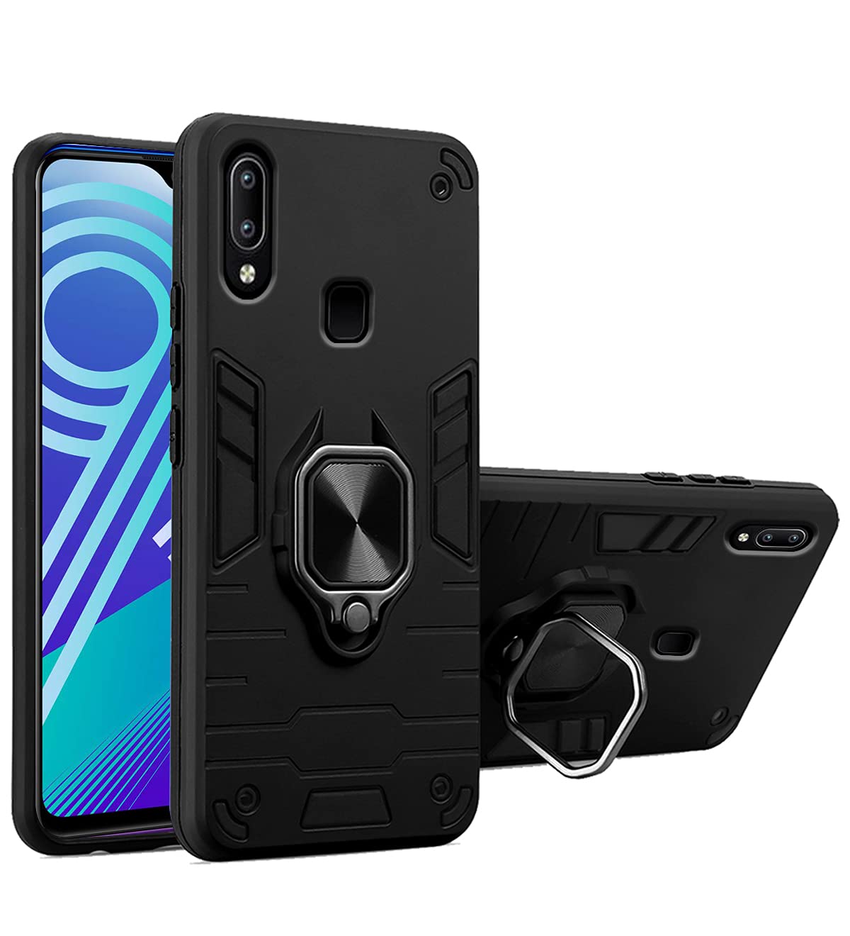 Pikkme Vivo Y91, Vivo Y93, Vivo Y95 black mobile back cover