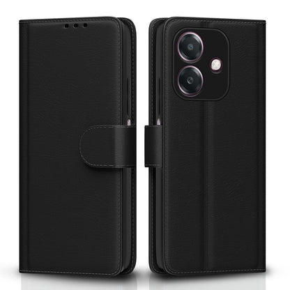 Pikkme black Wallet flip case for Oppo A3x 5G/A3x 4G/A3 5G