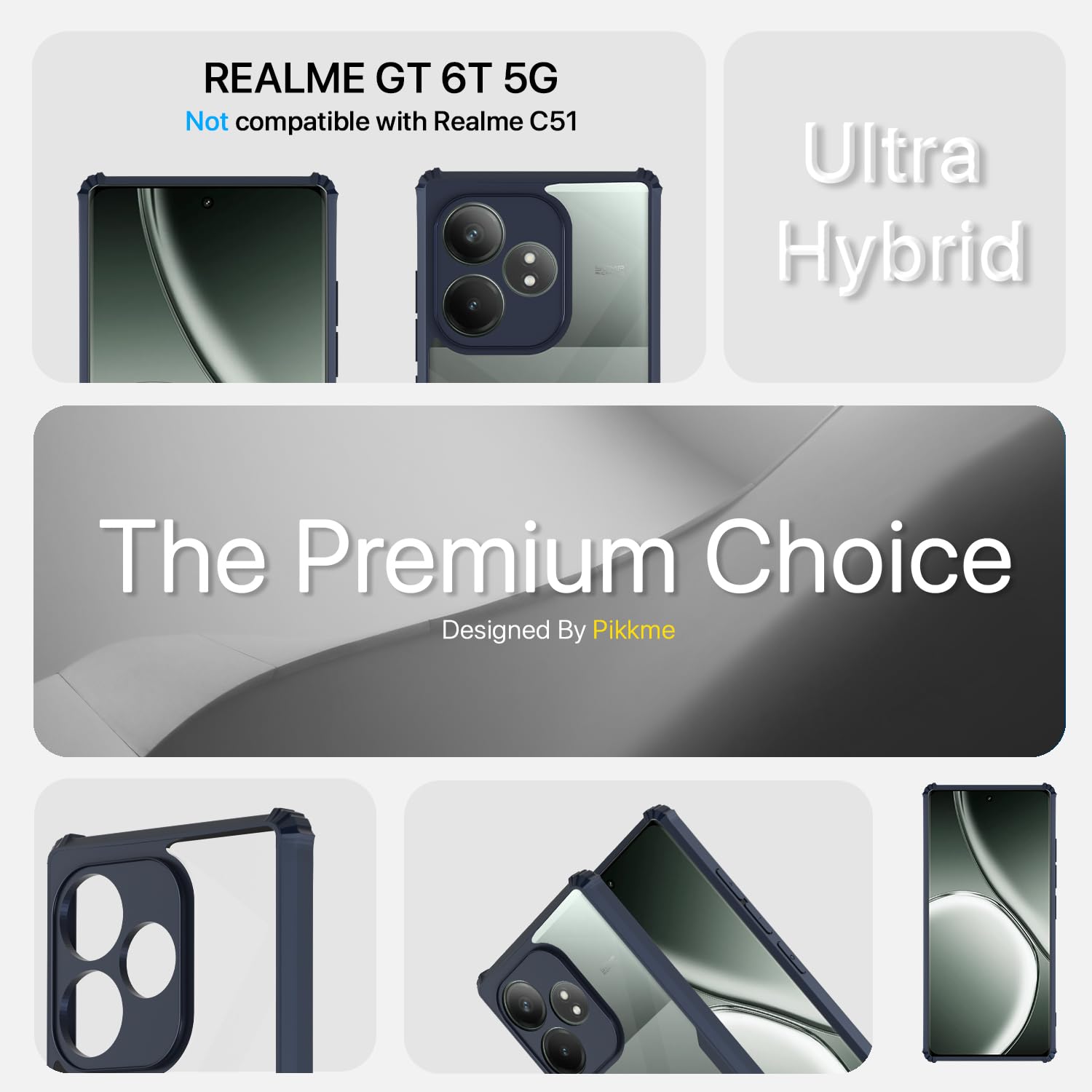 Blue mobile back cover for Realme GT 6T 5G – Pikkme – photo 3