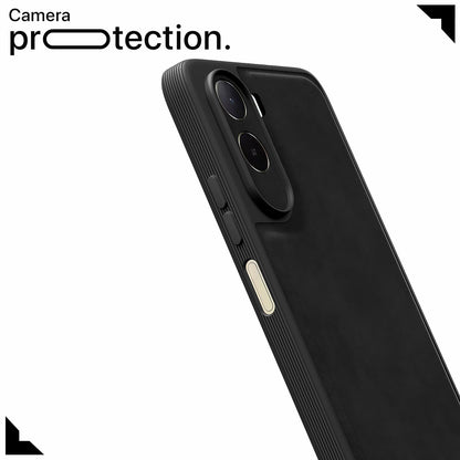 Pikkme black Leather mobile cover for Redmi A7 Pro/Poco C85x 5G – photo 5
