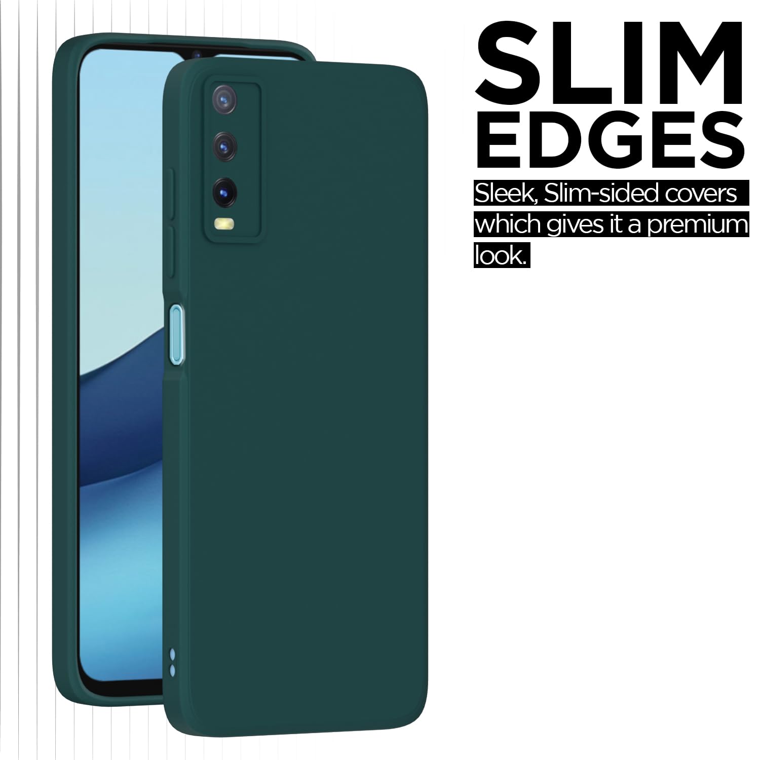 Pikkme green Liquid Silicone back cover for Vivo Y12s/Y20/Y20i/Y20G – photo 7