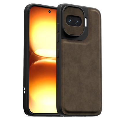 Coffee Leather phone cover for iQOO 15R 5G – Pikkme