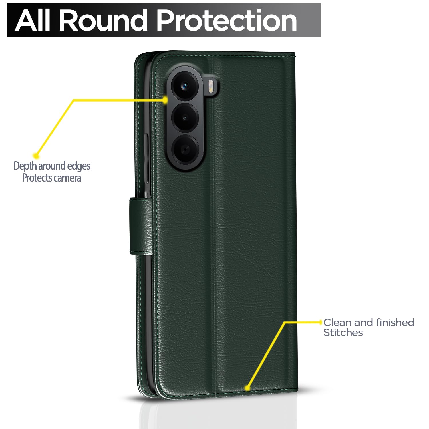 OnePlus Nord CE 6 Lite 5G mobile flip cover in green by Pikkme – photo 4