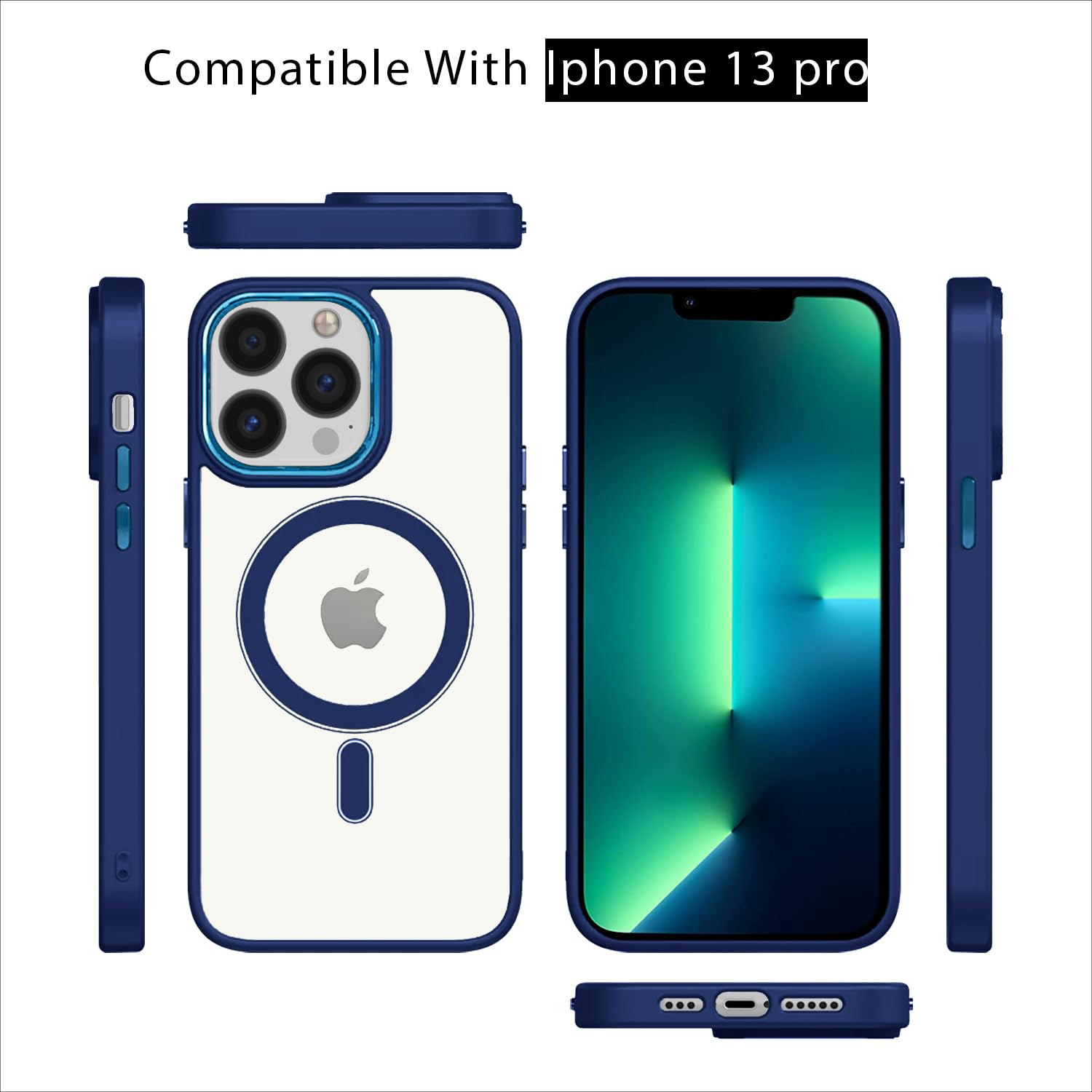 Pikkme iPhone 13 Pro Carbon blue mobile back cover – photo 3