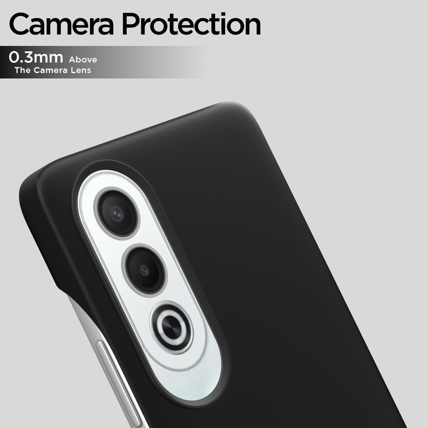 Pikkme  Oppo K12x 5G SideCut Back Cover (Black)