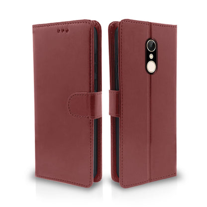 Pikkme Redmi 5 Wallet brown wallet flip cover