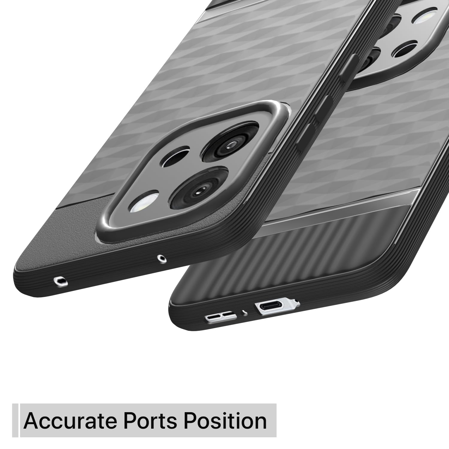 Pikkme OnePlus 13S 5G Gencase Back Cover (Black)