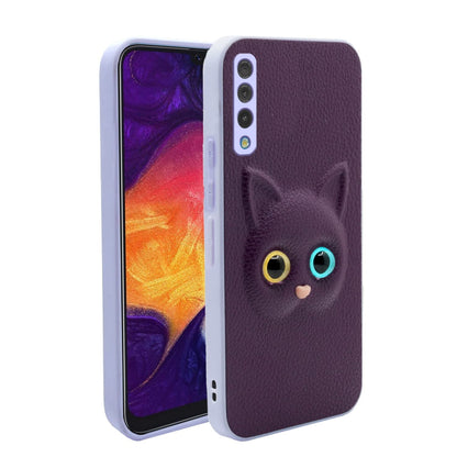Pikkme purple Cat phone cover for Samsung A7 2018