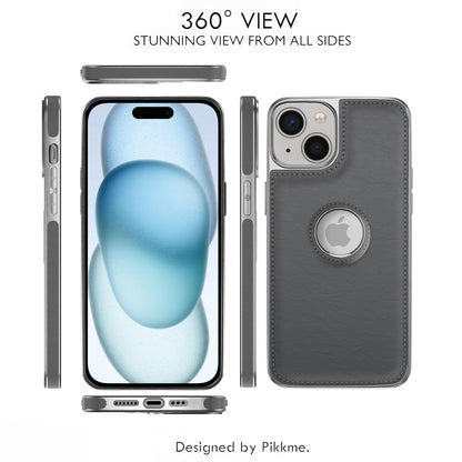 Pikkme gray Leatherback back cover for iPhone 15 – photo 2