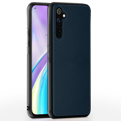 Blue Leather phone cover for Realme XT/X2 – Pikkme