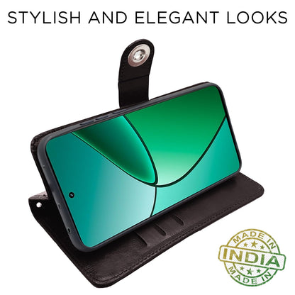 Pikkme coffee Button mobile flip cover for Realme 12 Plus/P1/Narzo 70/70 Pro 5G – photo 5