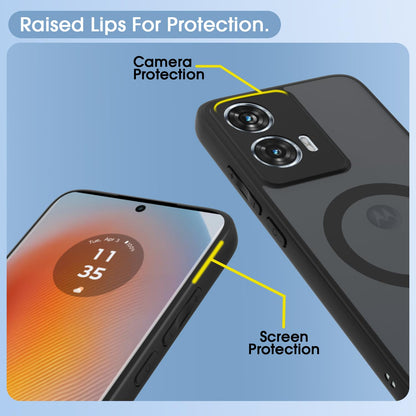 Moto Edge 50 Fusion/G96 5G back cover in black smoke mag-safe by Pikkme – photo 4