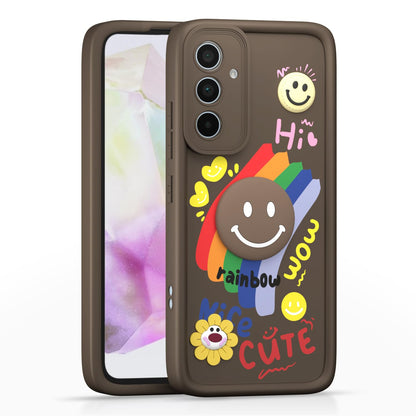 Brown Soft Silicone back cover for Samsung A35 5G – Pikkme