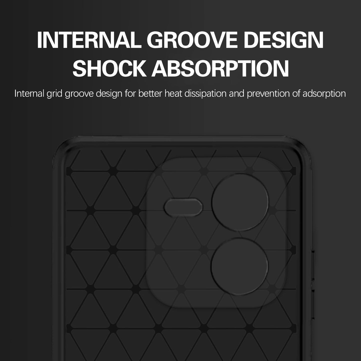 Pikkme iQOO Z9X 5G Carbon Fibre Back Cover (Black)