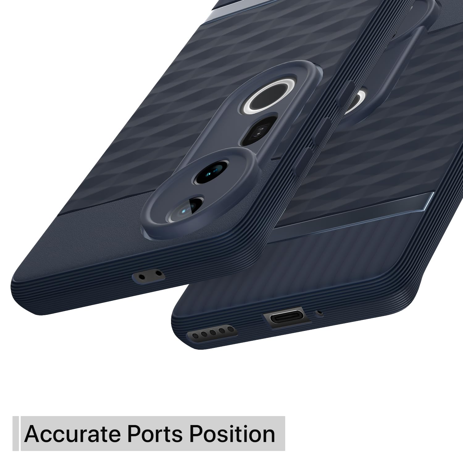 Pikkme Vivo T4 Ultra 5G Shockproof Soft Flexible Gencase Back Cover (Blue)