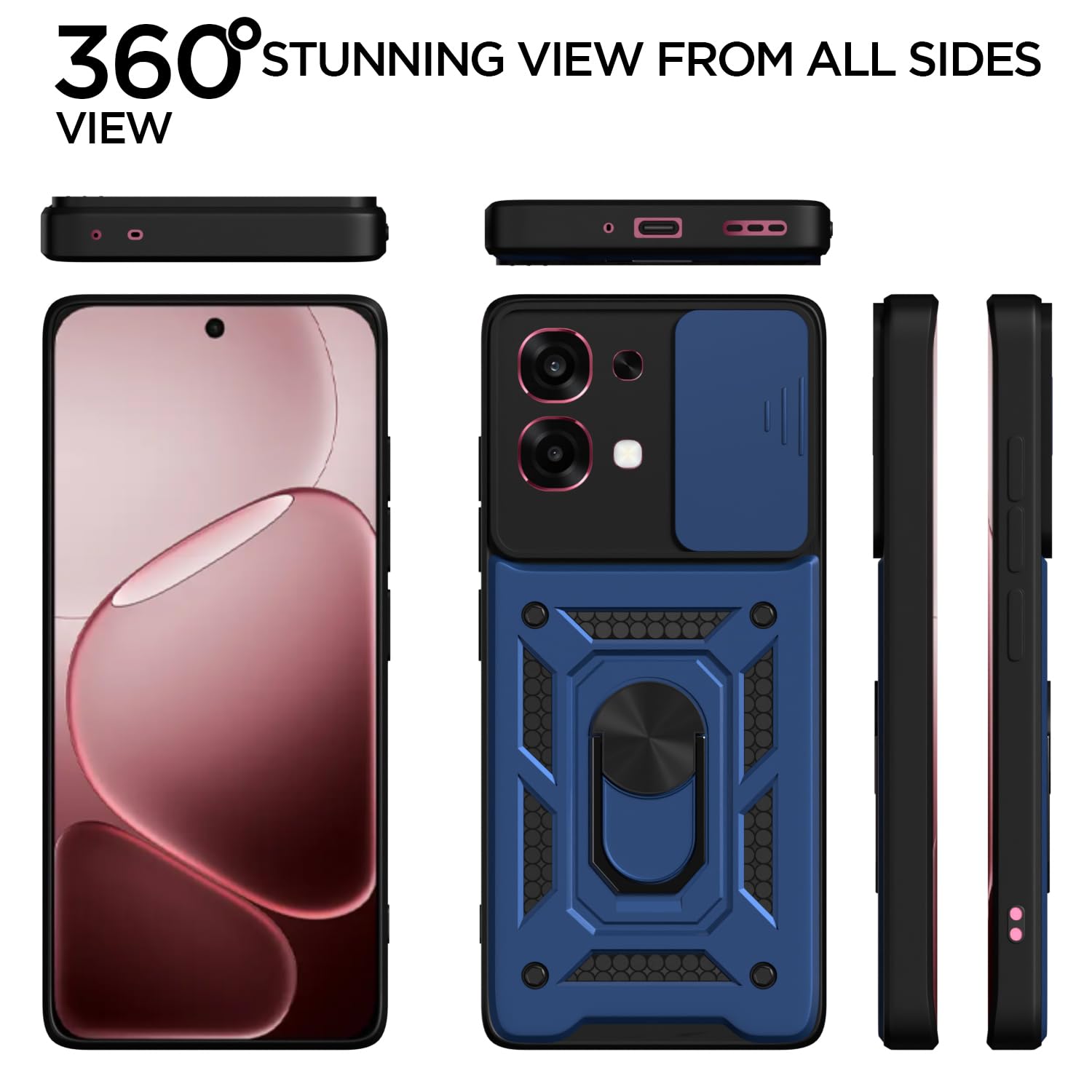 Pikkme blue D10 Camera Shield back cover for Oppo F31 5G/F33 5G/360 – photo 5