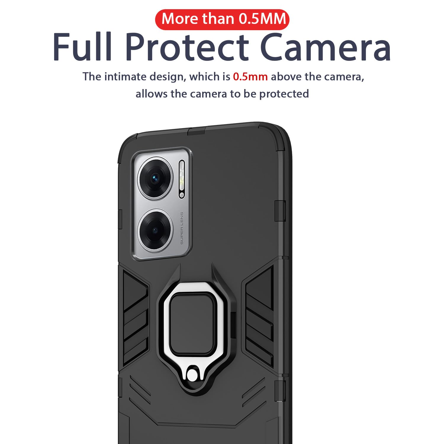 Redmi 11 Prime 5G phone cover in black by Pikkme – photo 7