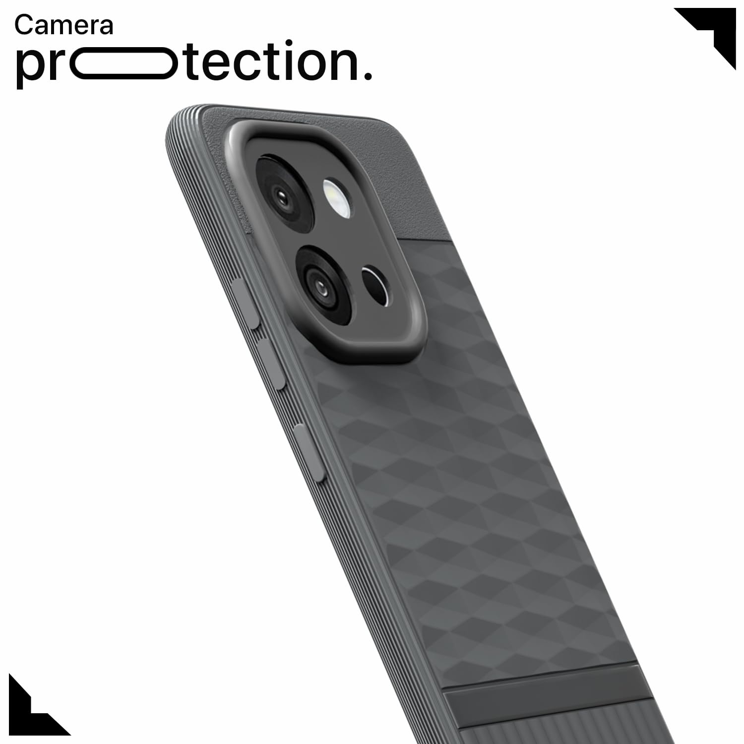 Pikkme OnePlus 13S 5G Gencase Back Cover (Grey)