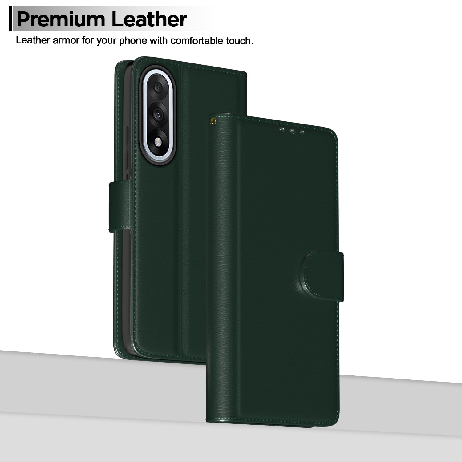 Pikkme OnePlus Nord 5 5G Wallet green flip case – photo 2