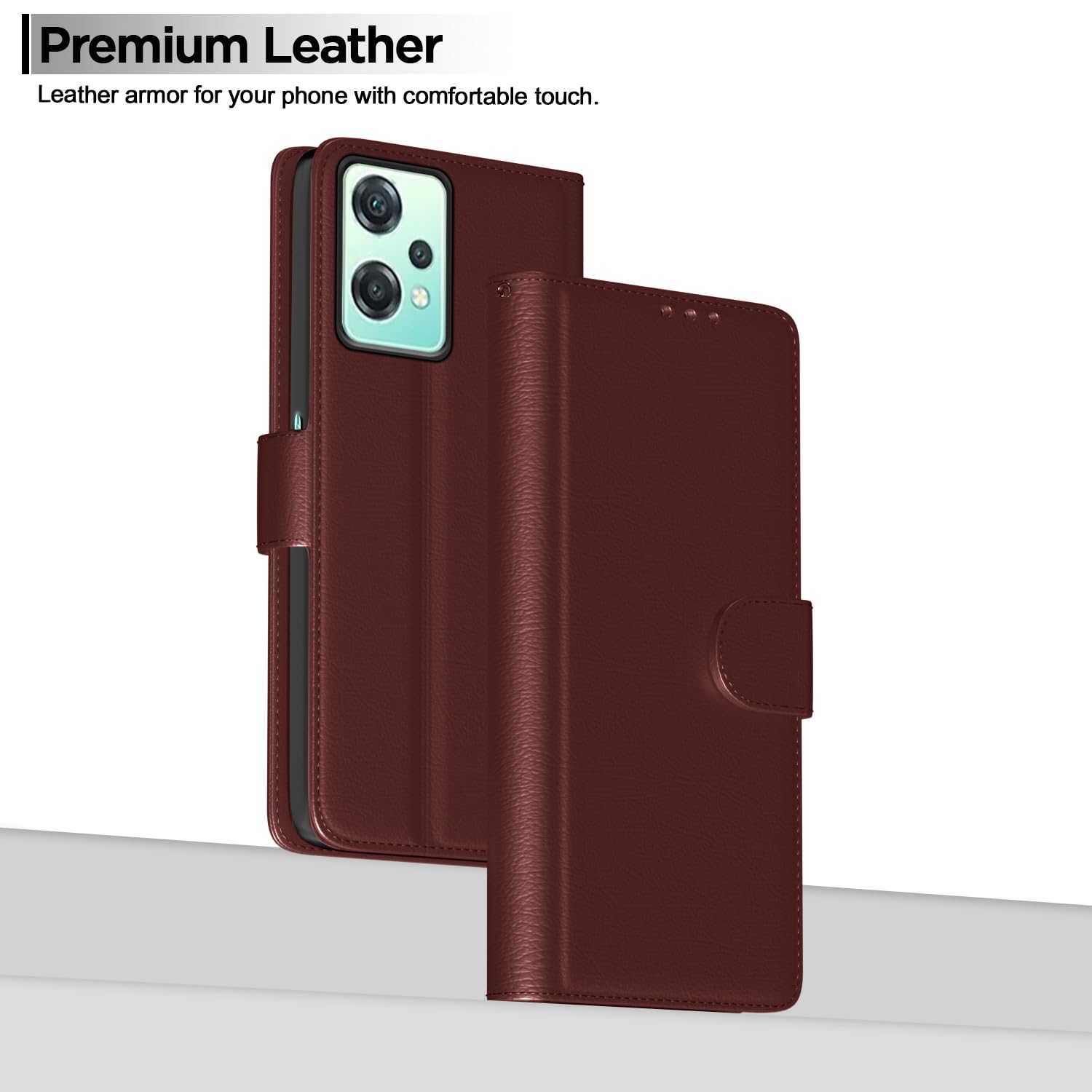 Brown Wallet flip case for OnePlus Nord CE 2 Lite 5G – Pikkme – photo 2