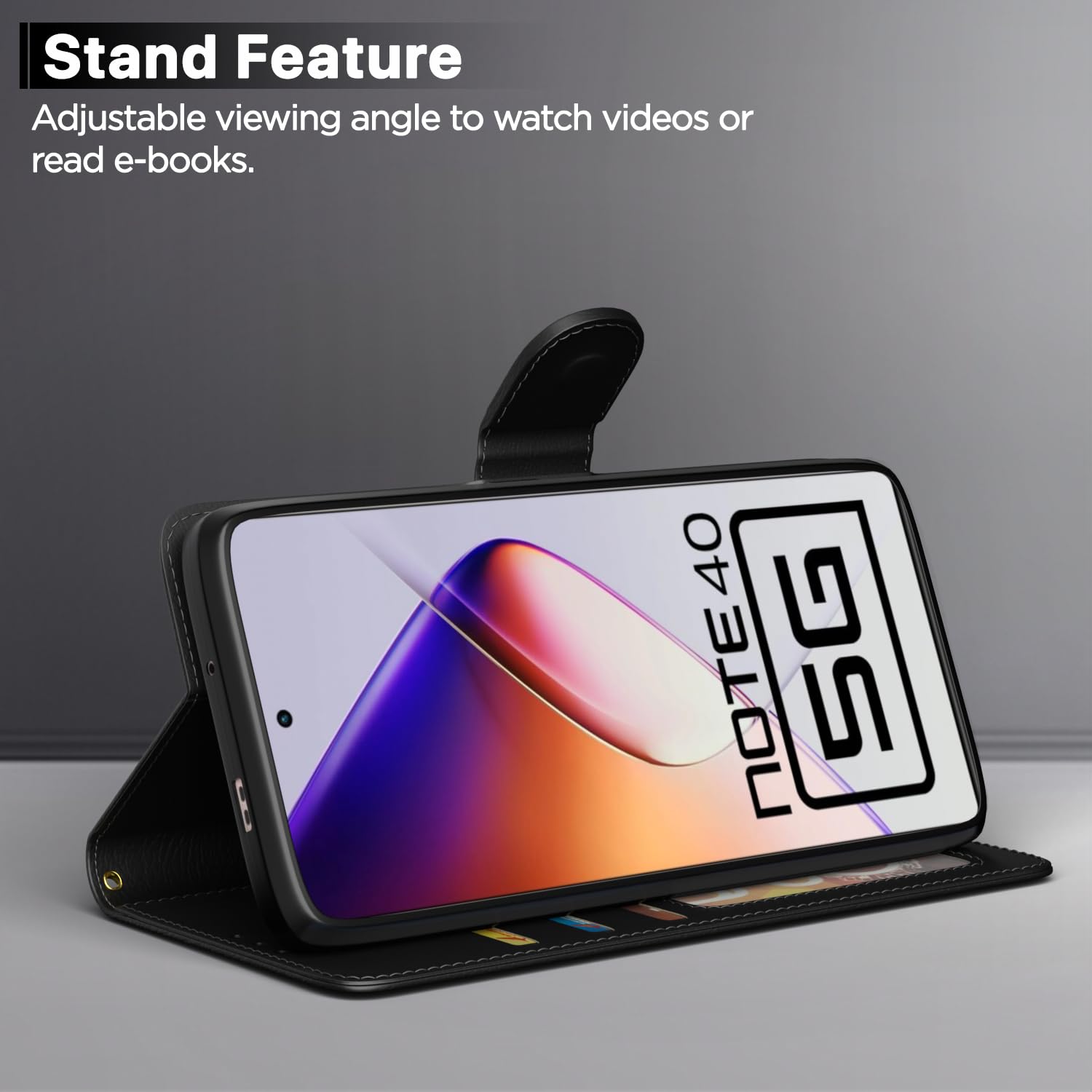 Pikkme black flip cover for Infinix Note 40 5G – photo 3