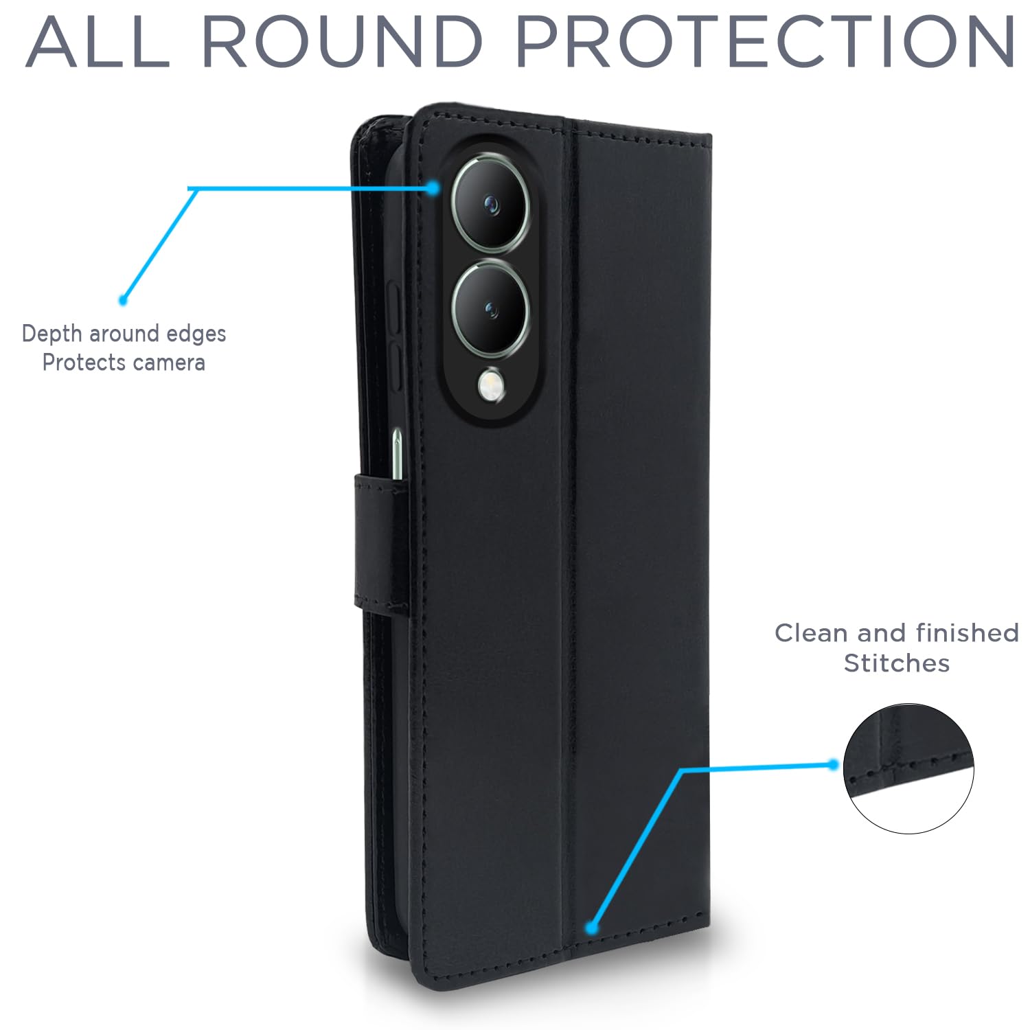 Black flip case for Vivo Y17s – Pikkme – photo 4