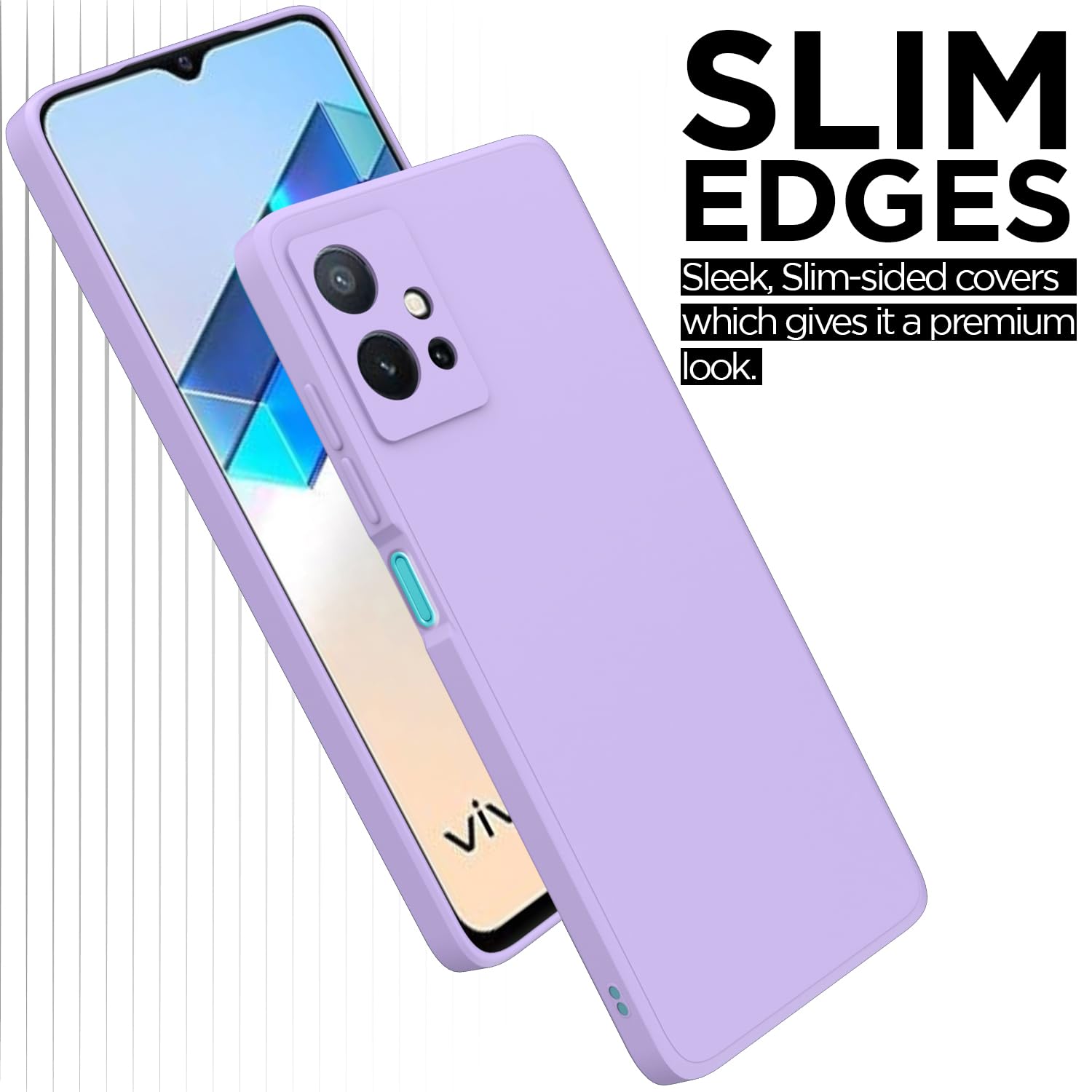 Pikkme Vivo T1/Y75/iQOO Z6 5G Liquid Silicone purple back cover – photo 7