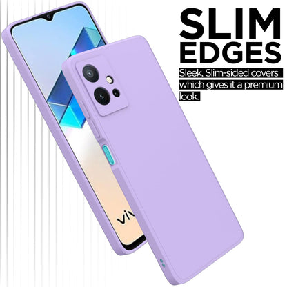 Pikkme Vivo T1/Y75/iQOO Z6 5G Liquid Silicone purple back cover – photo 7