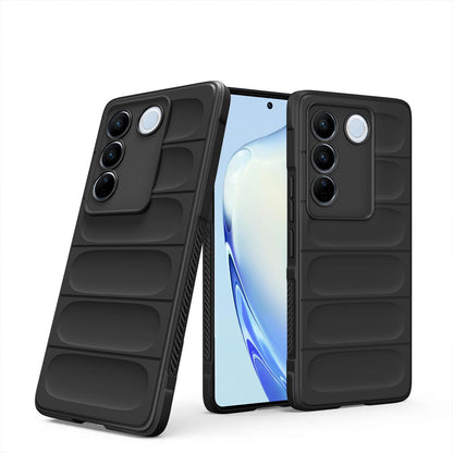 Pikkme black mobile back cover for Vivo V27/V27 Pro 5G