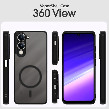Pikkme iQOO Z10 Lite 5G/Vivo T4 Lite 5G/Y19 5G/Y19e/Y04 4G/Y29s 5G black smoke mag-safe phone cover – photo 2