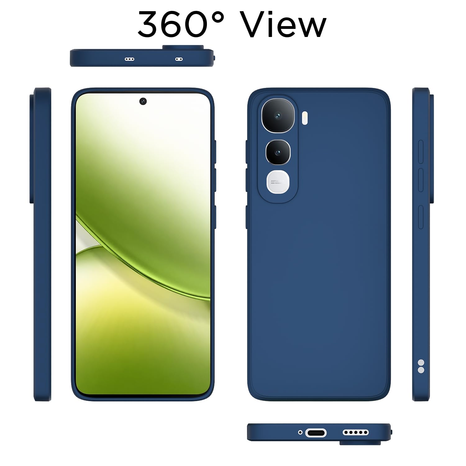 Pikkme blue Matte back cover for Vivo Y400 5G – photo 4