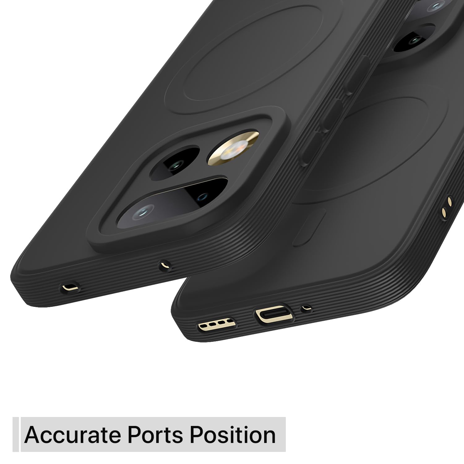 Black MagSafe mobile back cover for Realme 16 Pro 5G – Pikkme – photo 4