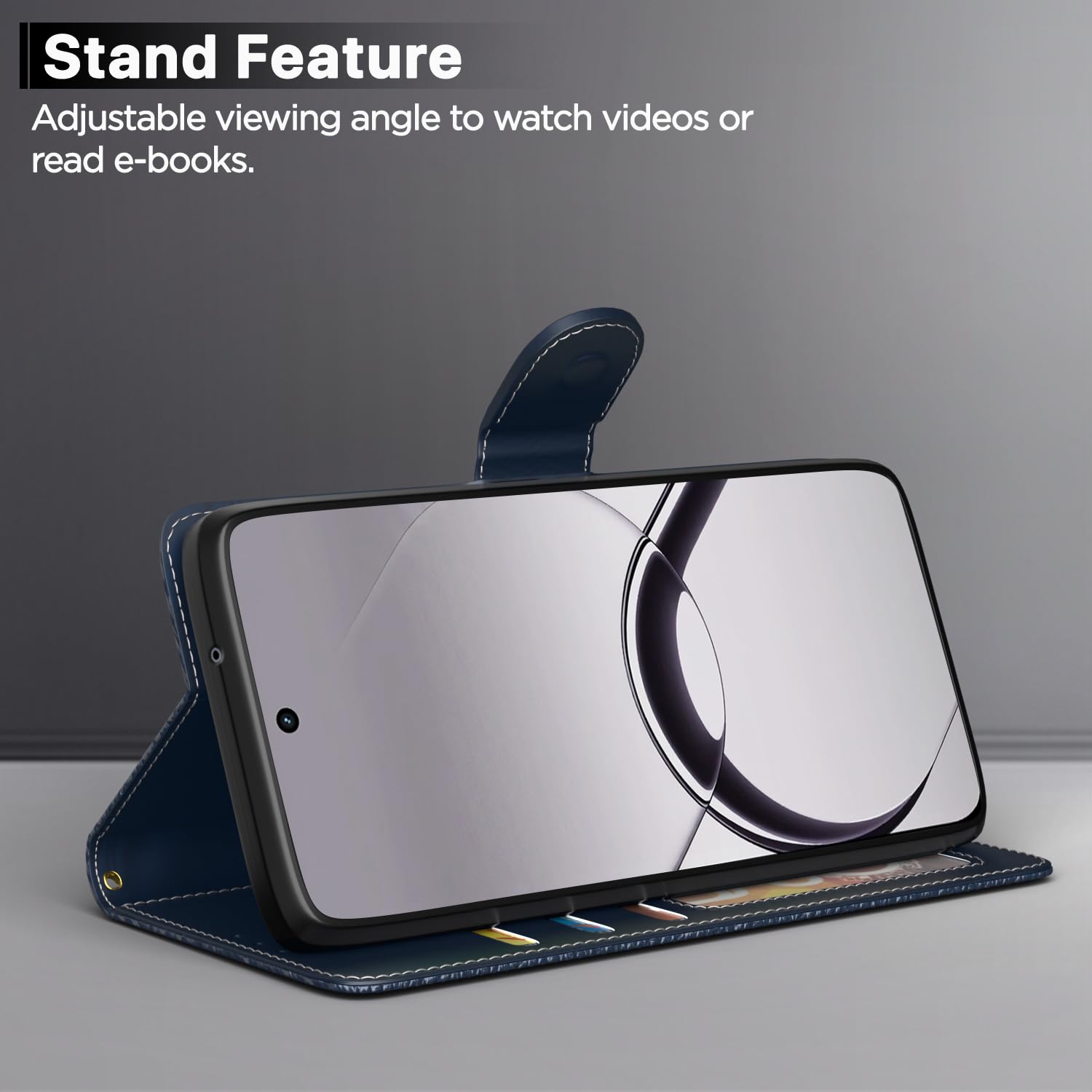 Pikkme Realme 16T 5G Wallet blue flip case – photo 3
