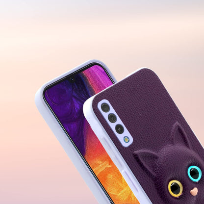 Pikkme Samsung Galaxy A70 / A70s Kitty Back Cover (Purple)