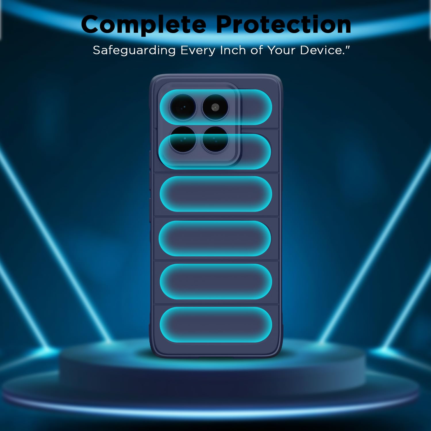 Pikkme Xiaomi 14 Pro 5G ZigZag Back Cover (Blue)