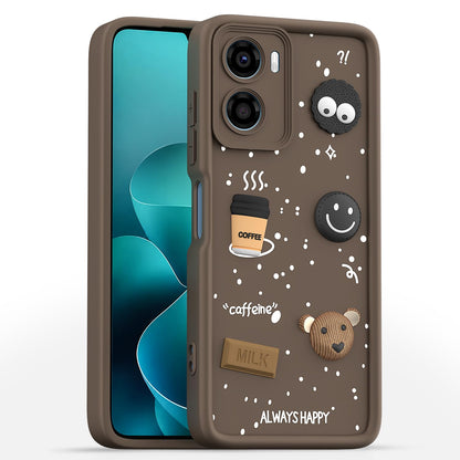 Pikkme brown back cover for Moto G06 Power