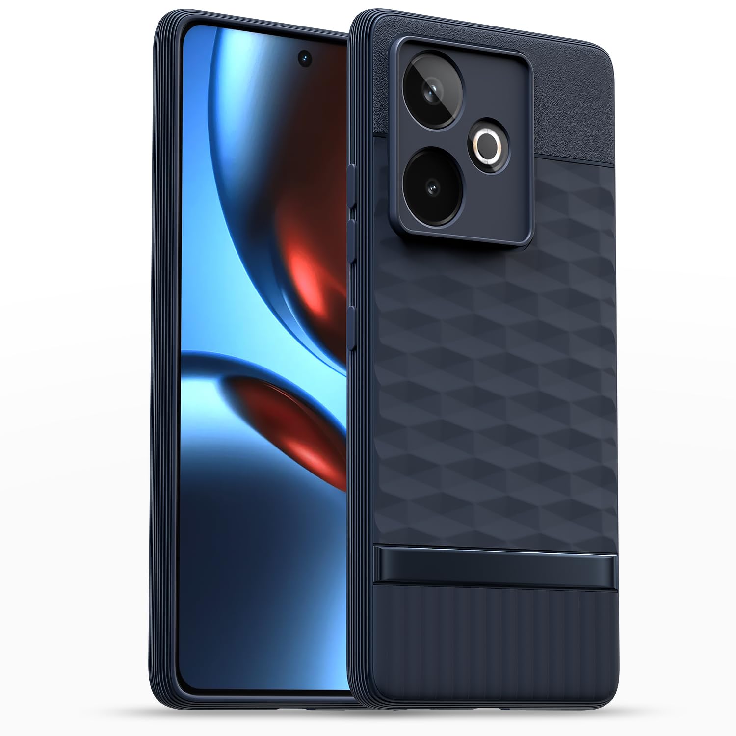 Pikkme Realme GT 7 5G / GT 7T 5G Shockproof Soft Flexible Gencase Back Cover (Blue)