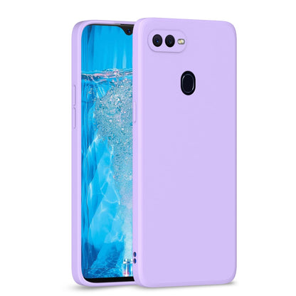 Oppo F9 Pro/Realme 2 Pro/Realme U1 Liquid Silicone Back Cover-Purple