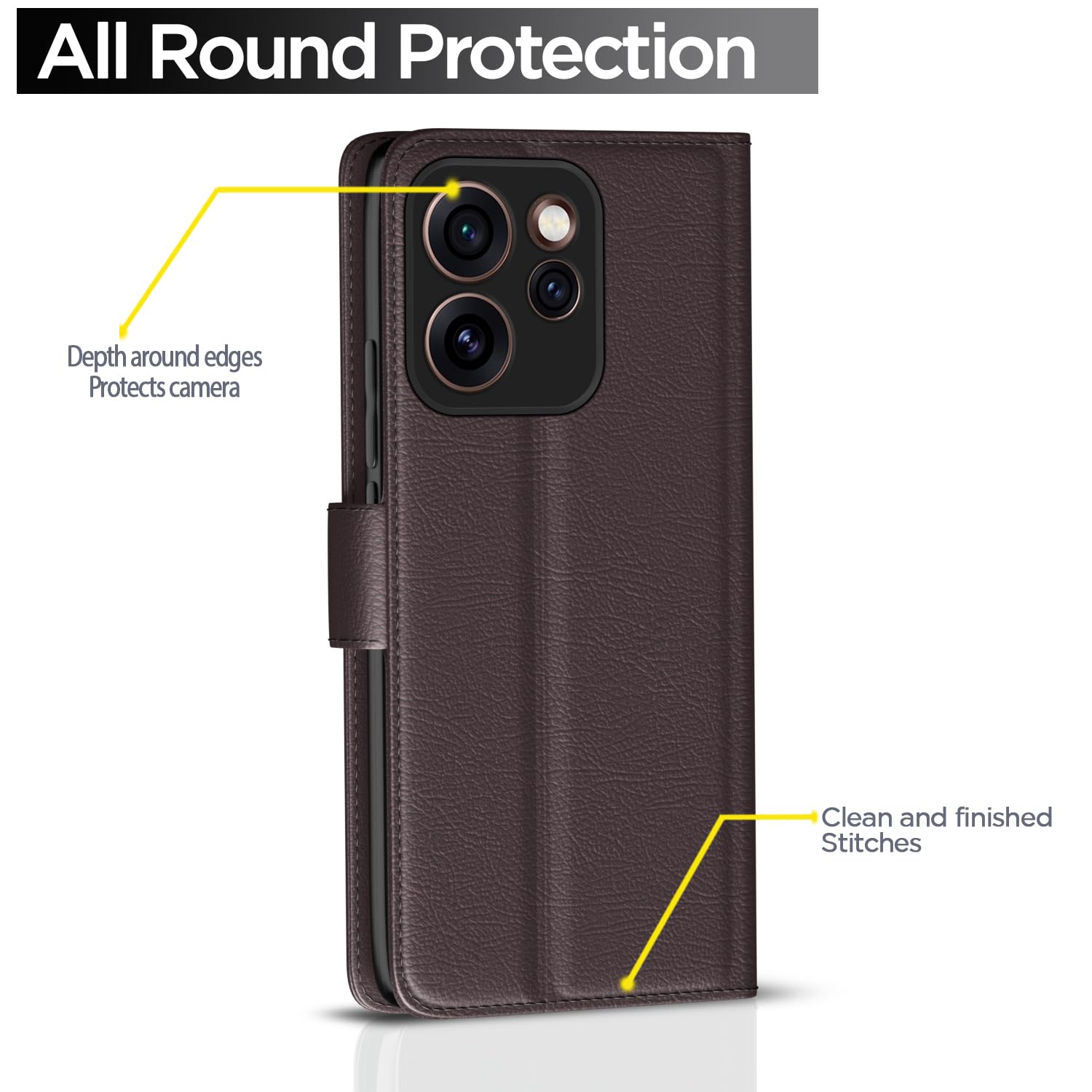 Pikkme coffee Wallet wallet flip cover for Oppo Reno 15 Pro 5G – photo 4