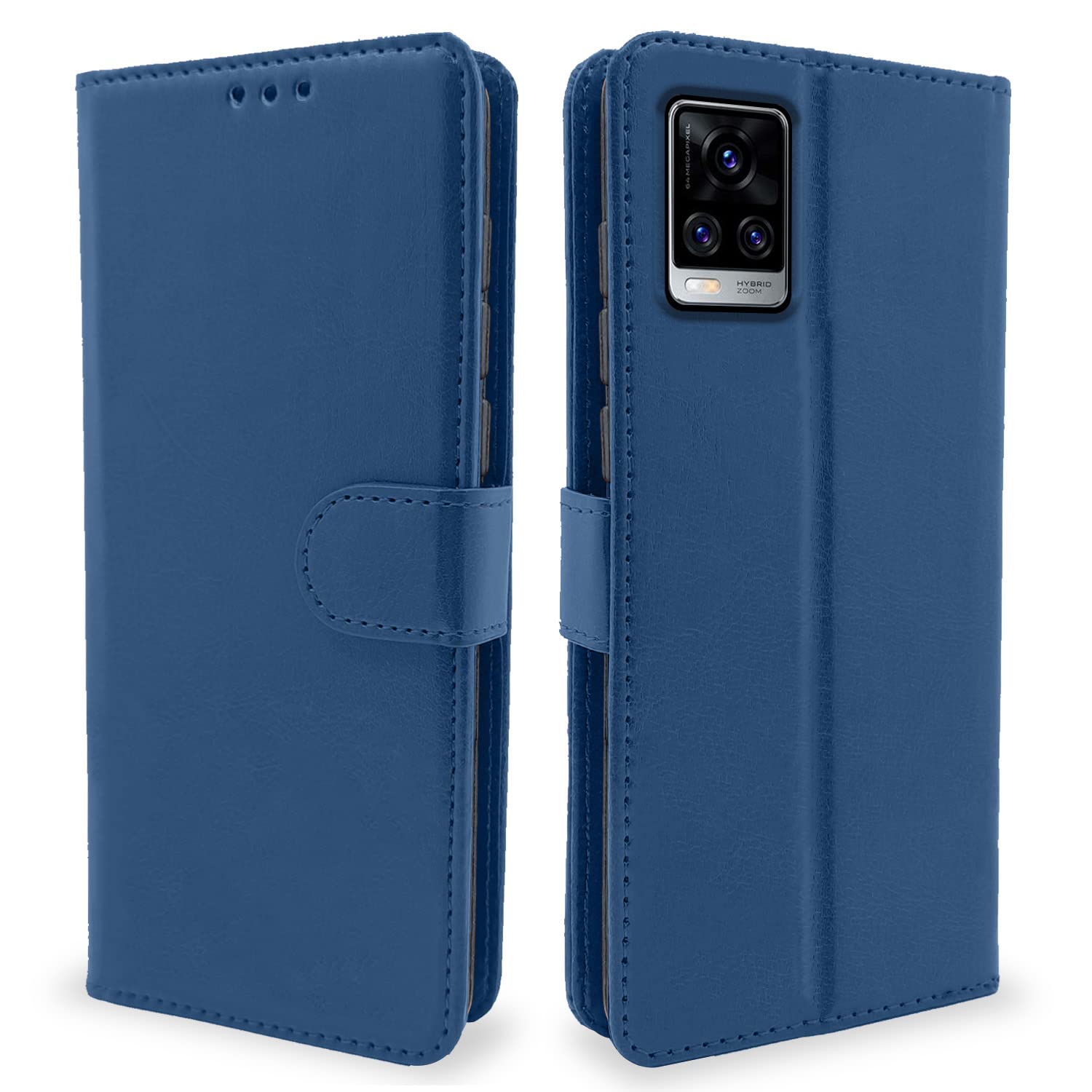 Blue wallet flip cover for Vivo V20 Pro – Pikkme